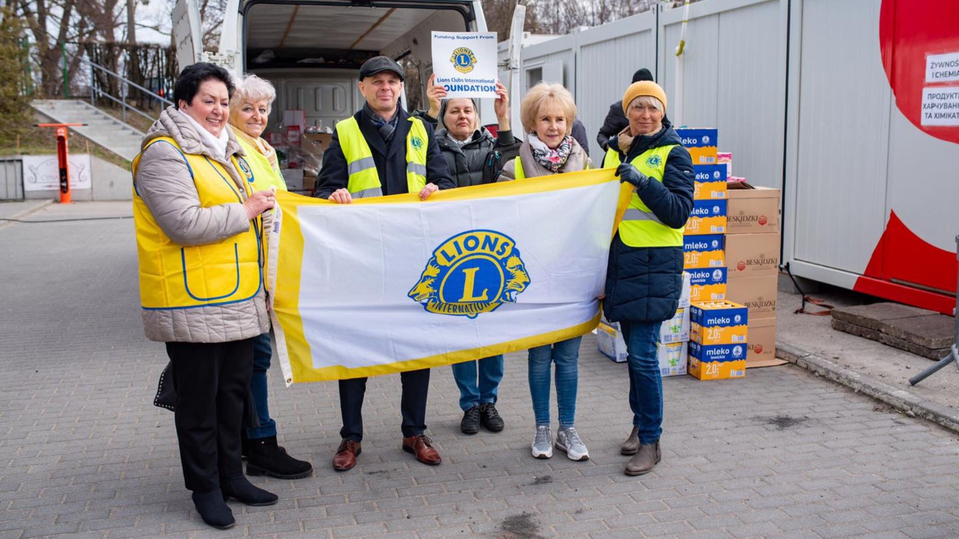 Lions Club Gdańsk Amber wspiera obywateli Ukrainy w Pruszczu Gdańskim