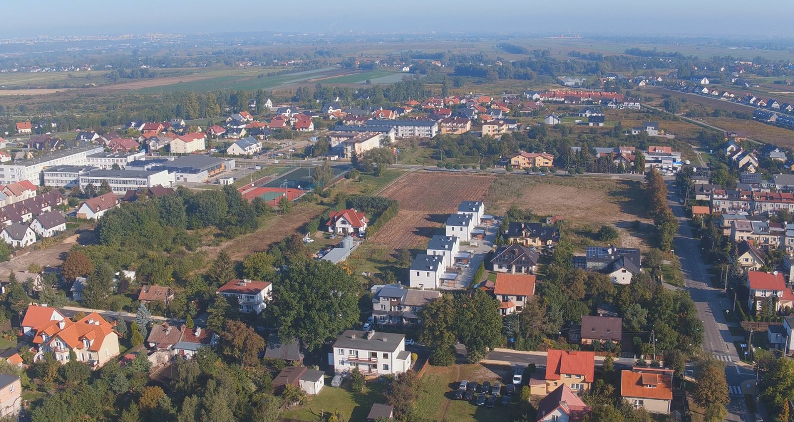 Miasto Pruszcz Gdański zdjęcie z lotu ptaka