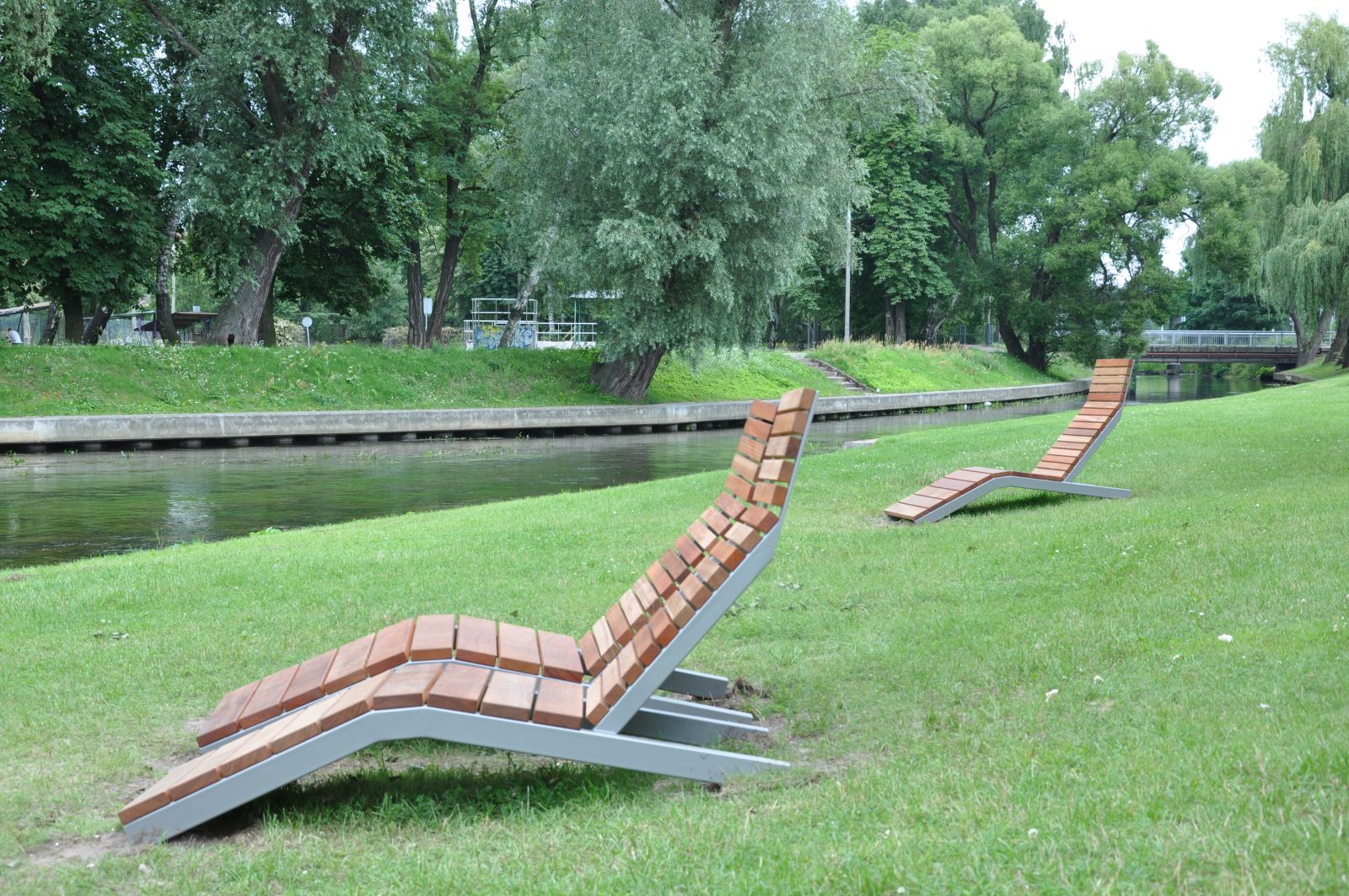 Plaża miejska w Pruszczu Gdańskim nad Radunią