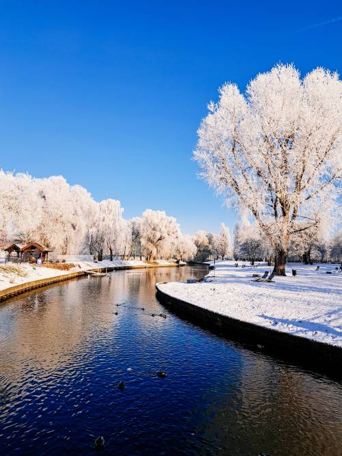 Plażą miejska zimną.