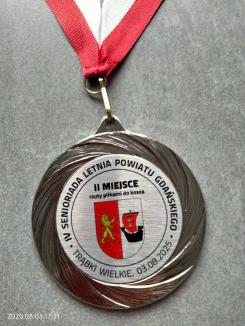 Medal za zajęcie II miejsca.