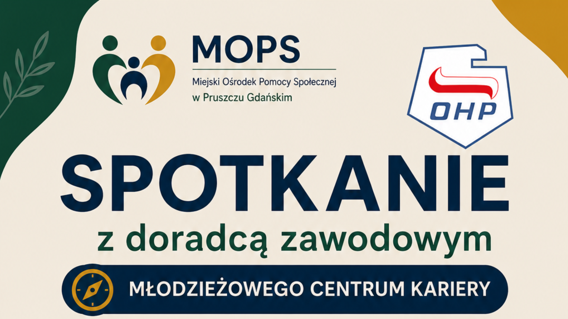 wydarzenie: Spotkanie z doradcą zawodowym dla dorosłych i młodzieży w MOPS w Pruszczu Gdańskim