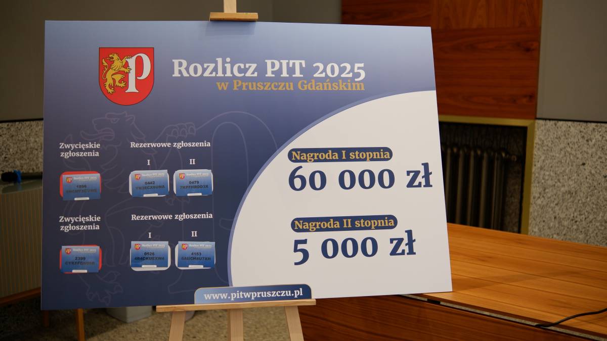 wydarzenie: Wręczenie nagród laureatom Loterii PIT w Pruszczu Gdańskim