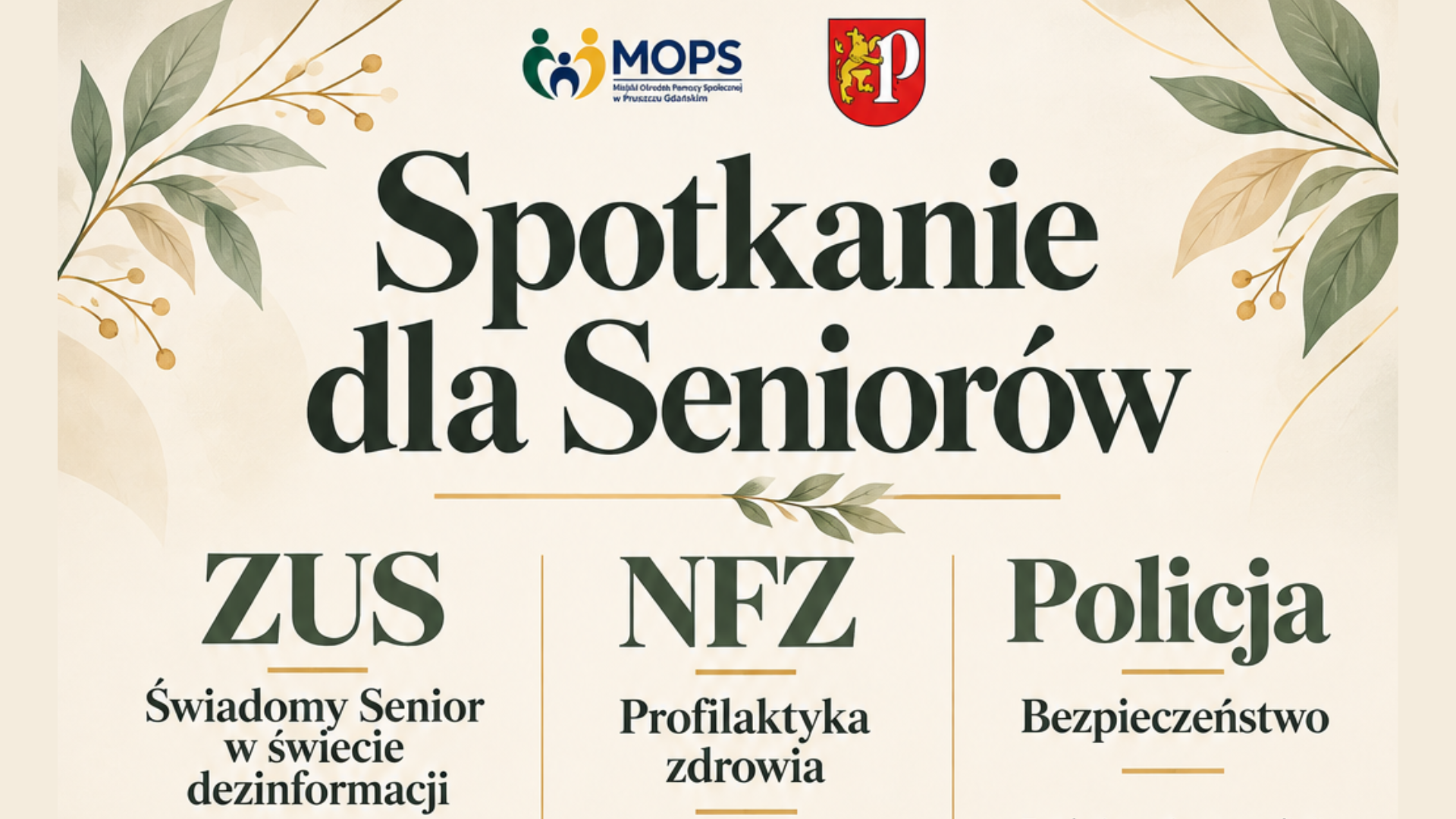 wydarzenie: Spotkanie dla seniorów w MOPS w Pruszczu Gdańskim
