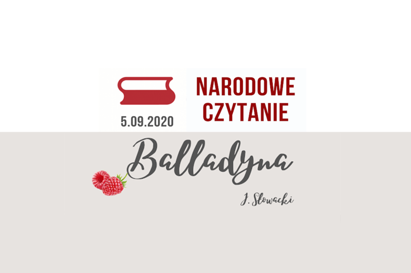 Wydarzenie: Narodowe Czytanie 2020 - Balladyna, Kiedy? 2020-09-05 11:00, Gdzie? 