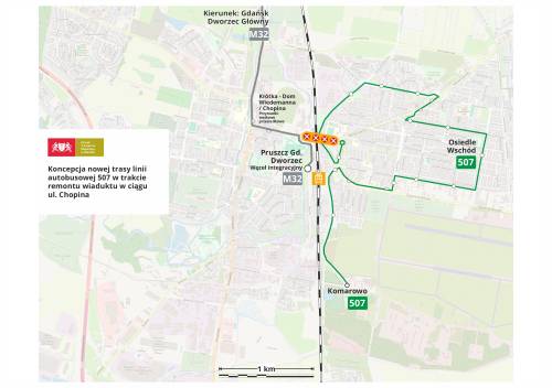 Siatka połączeń linia 507